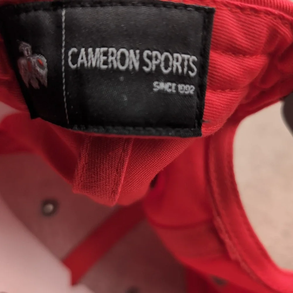Cameron Sports Novelty Flat Bill Retro Snapback Adult Cap Hats Phoenix Red Vtg